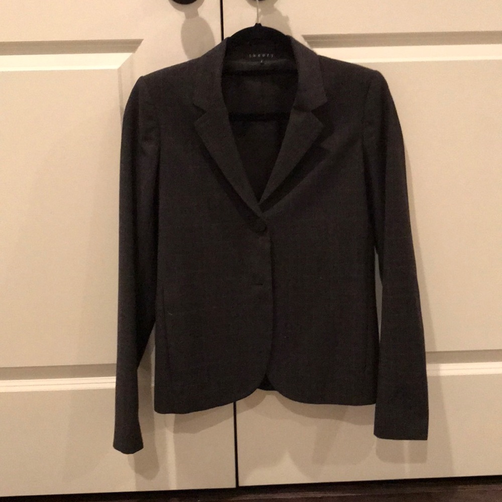 Theory Grey Blazer size 2